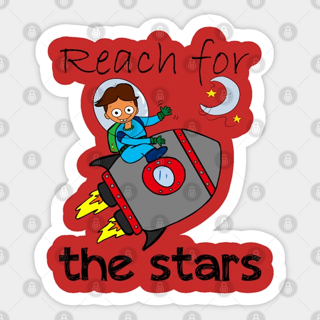 Reach For The Stars Sticker by DitzyDonutsDesigns